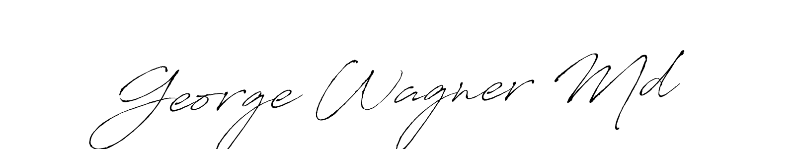 Antro_Vectra is a professional signature style that is perfect for those who want to add a touch of class to their signature. It is also a great choice for those who want to make their signature more unique. Get George Wagner Md name to fancy signature for free. George Wagner Md signature style 6 images and pictures png