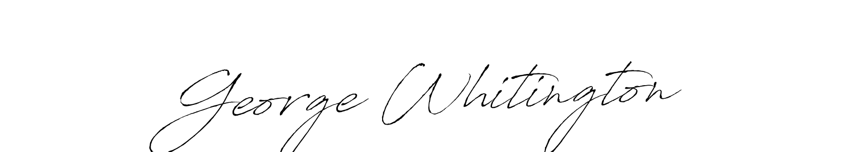 Design your own signature with our free online signature maker. With this signature software, you can create a handwritten (Antro_Vectra) signature for name George Whitington. George Whitington signature style 6 images and pictures png