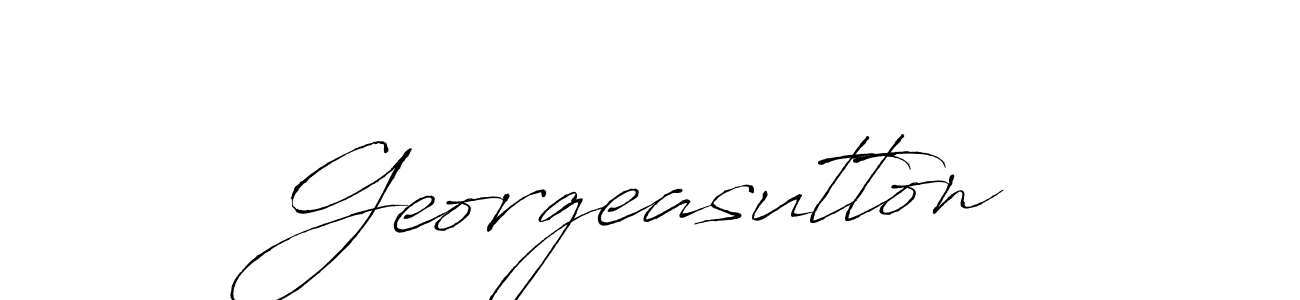 How to make Georgeasutton name signature. Use Antro_Vectra style for creating short signs online. This is the latest handwritten sign. Georgeasutton signature style 6 images and pictures png