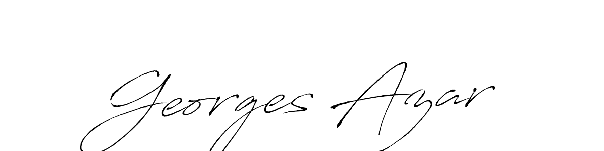 Create a beautiful signature design for name Georges Azar. With this signature (Antro_Vectra) fonts, you can make a handwritten signature for free. Georges Azar signature style 6 images and pictures png
