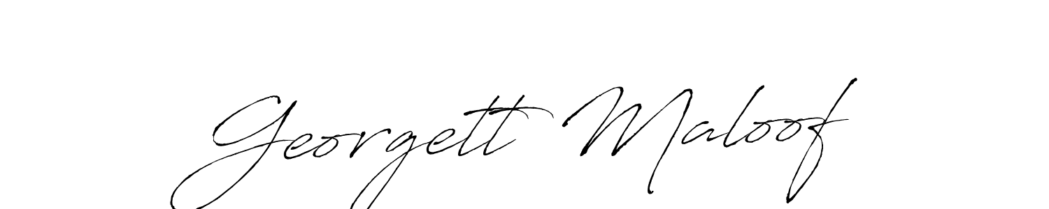 The best way (Antro_Vectra) to make a short signature is to pick only two or three words in your name. The name Georgett Maloof include a total of six letters. For converting this name. Georgett Maloof signature style 6 images and pictures png