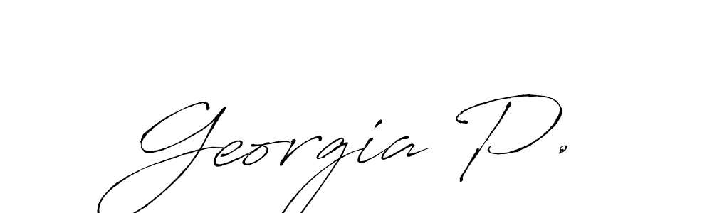 Once you've used our free online signature maker to create your best signature Antro_Vectra style, it's time to enjoy all of the benefits that Georgia P. name signing documents. Georgia P. signature style 6 images and pictures png