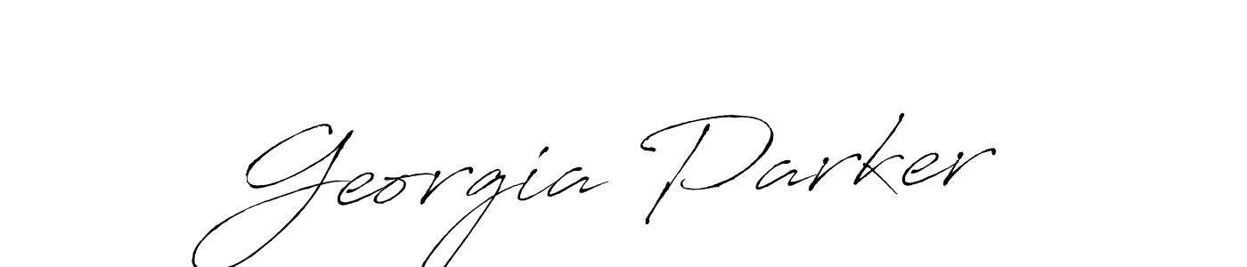 Design your own signature with our free online signature maker. With this signature software, you can create a handwritten (Antro_Vectra) signature for name Georgia Parker. Georgia Parker signature style 6 images and pictures png