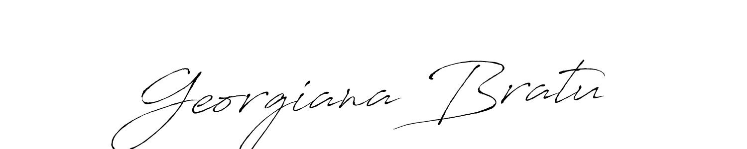 Make a short Georgiana Bratu signature style. Manage your documents anywhere anytime using Antro_Vectra. Create and add eSignatures, submit forms, share and send files easily. Georgiana Bratu signature style 6 images and pictures png