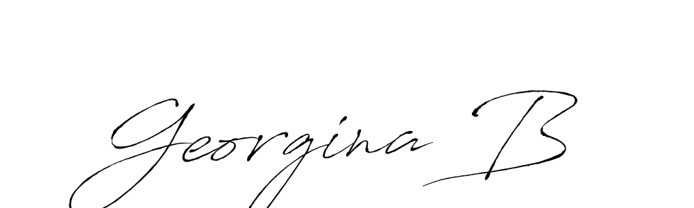 The best way (Antro_Vectra) to make a short signature is to pick only two or three words in your name. The name Georgina B include a total of six letters. For converting this name. Georgina B signature style 6 images and pictures png