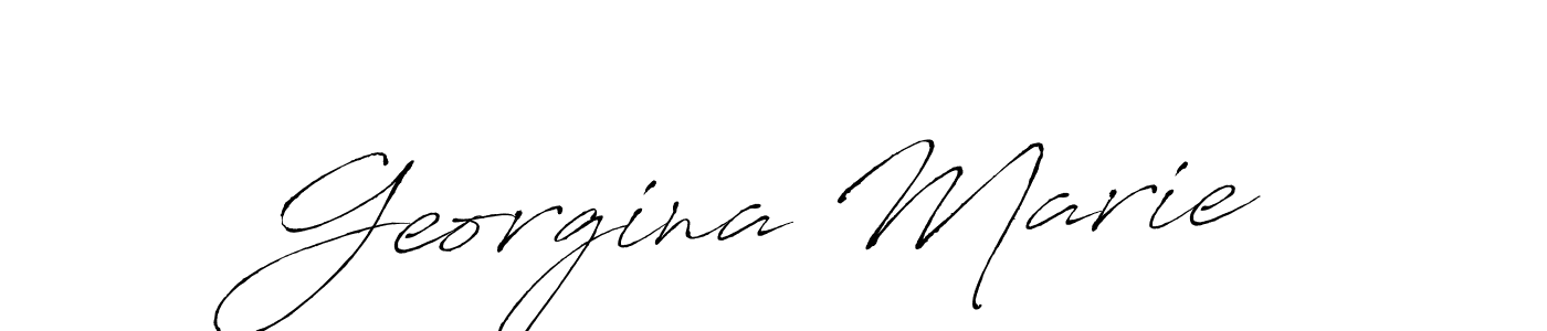 Make a beautiful signature design for name Georgina Marie. With this signature (Antro_Vectra) style, you can create a handwritten signature for free. Georgina Marie signature style 6 images and pictures png