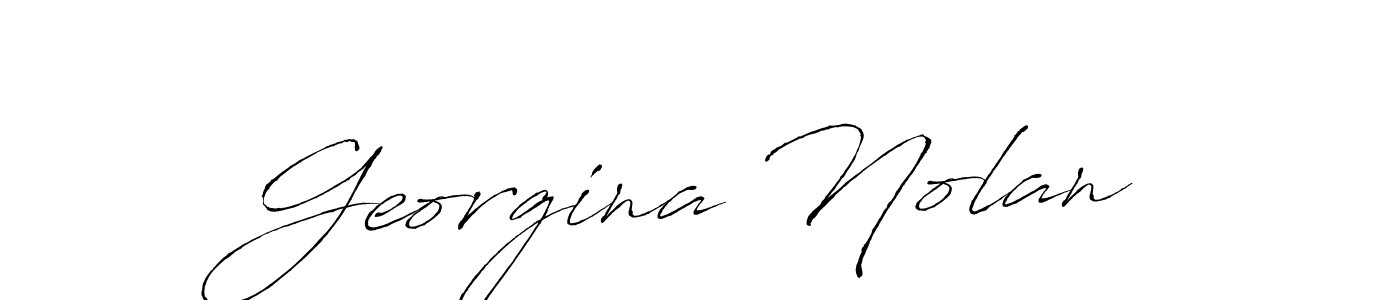 Make a beautiful signature design for name Georgina Nolan. With this signature (Antro_Vectra) style, you can create a handwritten signature for free. Georgina Nolan signature style 6 images and pictures png