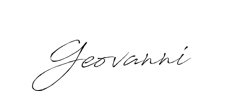 Design your own signature with our free online signature maker. With this signature software, you can create a handwritten (Antro_Vectra) signature for name Geovanni. Geovanni signature style 6 images and pictures png