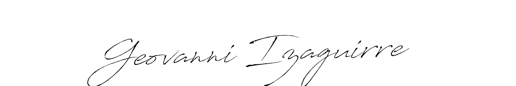 Also we have Geovanni Izaguirre name is the best signature style. Create professional handwritten signature collection using Antro_Vectra autograph style. Geovanni Izaguirre signature style 6 images and pictures png