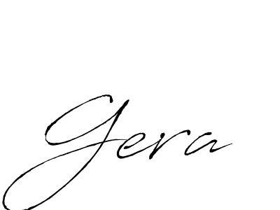 Use a signature maker to create a handwritten signature online. With this signature software, you can design (Antro_Vectra) your own signature for name Gera. Gera signature style 6 images and pictures png