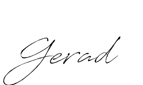 Use a signature maker to create a handwritten signature online. With this signature software, you can design (Antro_Vectra) your own signature for name Gerad. Gerad signature style 6 images and pictures png