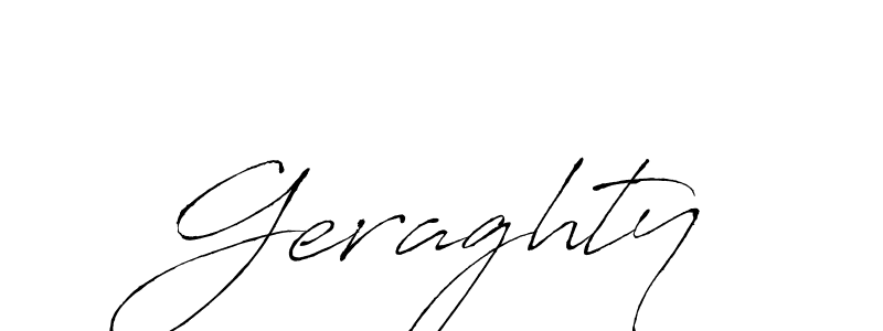 Antro_Vectra is a professional signature style that is perfect for those who want to add a touch of class to their signature. It is also a great choice for those who want to make their signature more unique. Get Geraghty name to fancy signature for free. Geraghty signature style 6 images and pictures png
