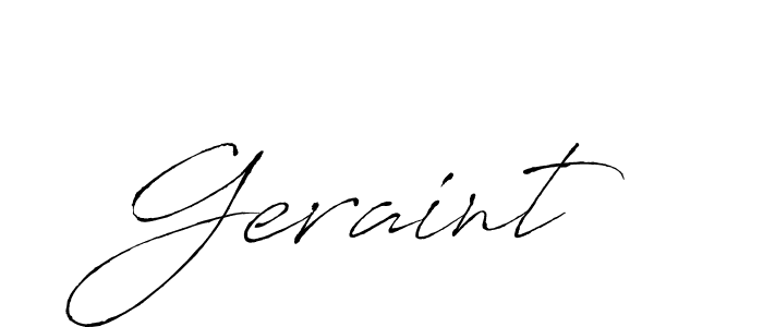 Design your own signature with our free online signature maker. With this signature software, you can create a handwritten (Antro_Vectra) signature for name Geraint. Geraint signature style 6 images and pictures png