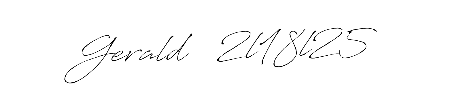 Gerald   2l18l25 stylish signature style. Best Handwritten Sign (Antro_Vectra) for my name. Handwritten Signature Collection Ideas for my name Gerald   2l18l25. Gerald   2l18l25 signature style 6 images and pictures png