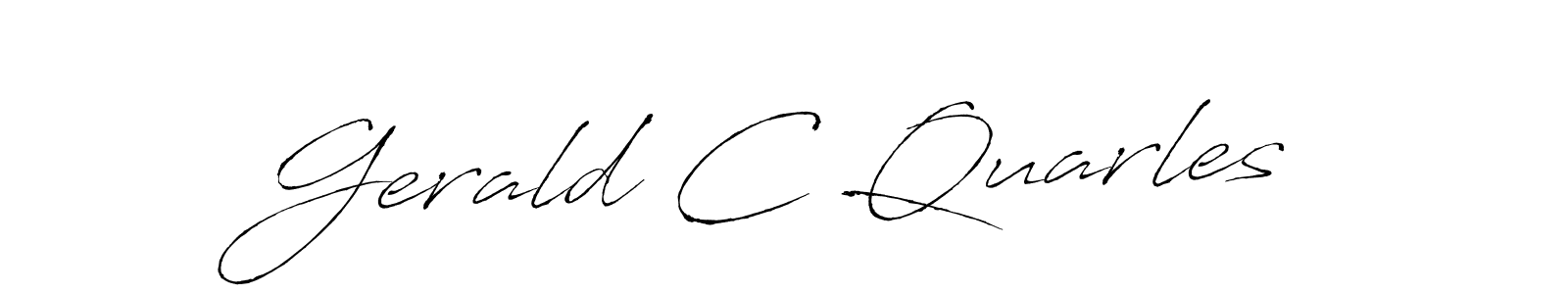 Make a short Gerald C Quarles signature style. Manage your documents anywhere anytime using Antro_Vectra. Create and add eSignatures, submit forms, share and send files easily. Gerald C Quarles signature style 6 images and pictures png