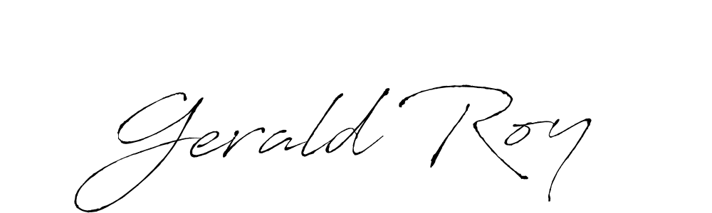 Similarly Antro_Vectra is the best handwritten signature design. Signature creator online .You can use it as an online autograph creator for name Gerald Roy. Gerald Roy signature style 6 images and pictures png