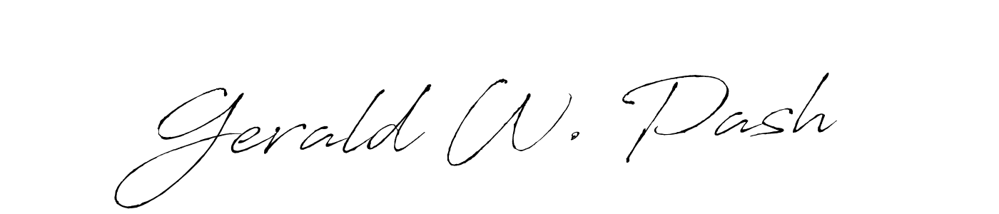 Make a short Gerald W. Pash signature style. Manage your documents anywhere anytime using Antro_Vectra. Create and add eSignatures, submit forms, share and send files easily. Gerald W. Pash signature style 6 images and pictures png