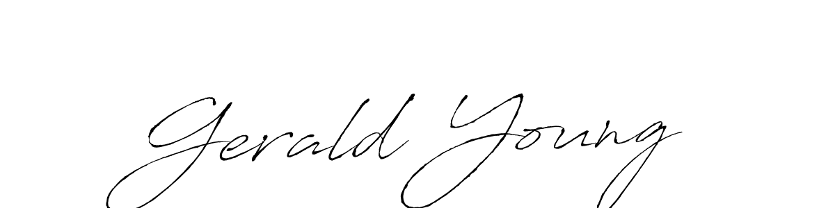 Use a signature maker to create a handwritten signature online. With this signature software, you can design (Antro_Vectra) your own signature for name Gerald Young. Gerald Young signature style 6 images and pictures png