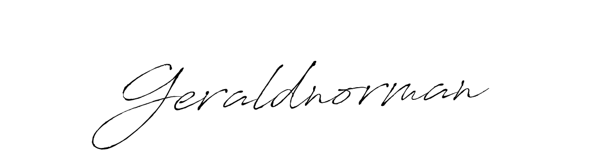 Geraldnorman stylish signature style. Best Handwritten Sign (Antro_Vectra) for my name. Handwritten Signature Collection Ideas for my name Geraldnorman. Geraldnorman signature style 6 images and pictures png