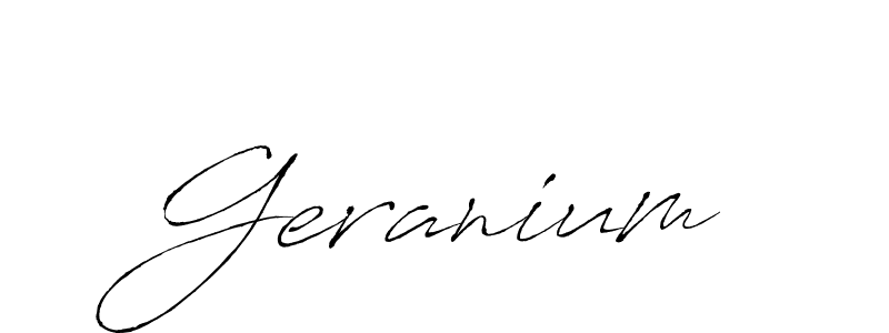 How to make Geranium name signature. Use Antro_Vectra style for creating short signs online. This is the latest handwritten sign. Geranium signature style 6 images and pictures png