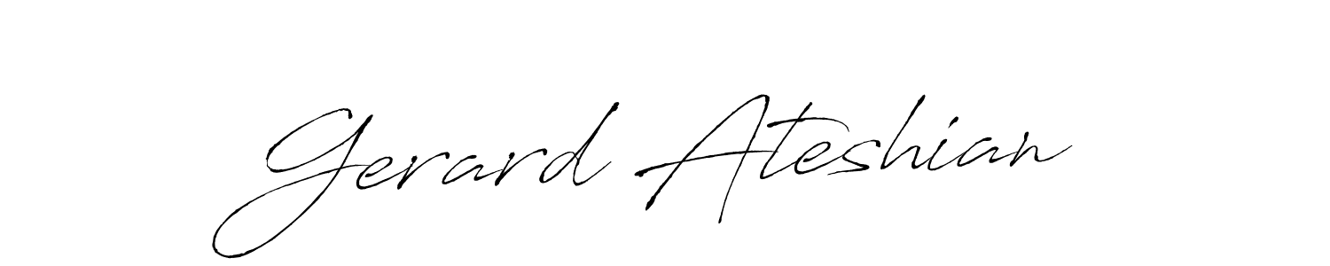 Create a beautiful signature design for name Gerard Ateshian. With this signature (Antro_Vectra) fonts, you can make a handwritten signature for free. Gerard Ateshian signature style 6 images and pictures png