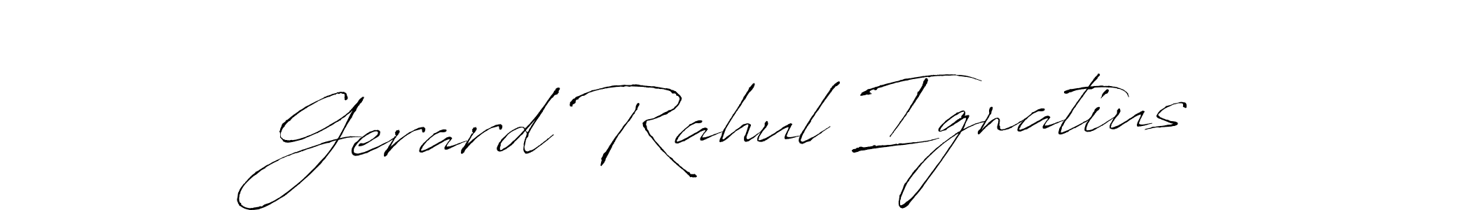 Antro_Vectra is a professional signature style that is perfect for those who want to add a touch of class to their signature. It is also a great choice for those who want to make their signature more unique. Get Gerard Rahul Ignatius name to fancy signature for free. Gerard Rahul Ignatius signature style 6 images and pictures png