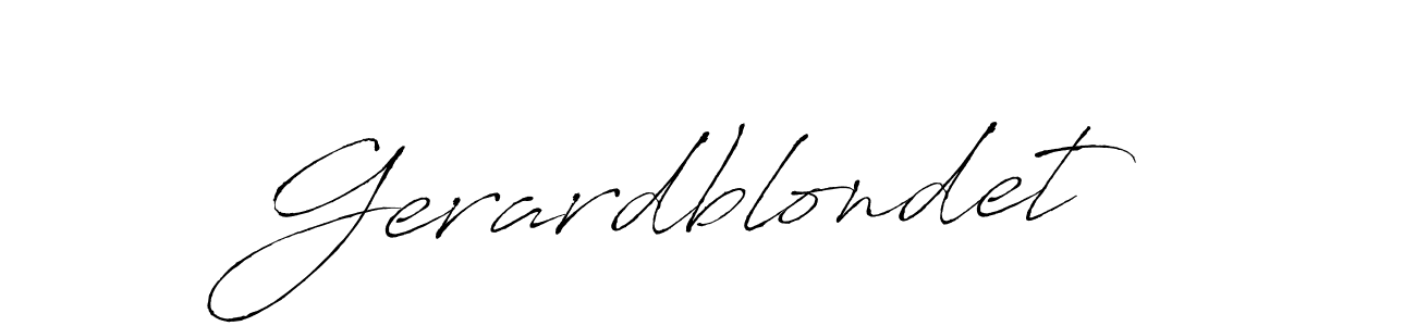 Also we have Gerardblondet name is the best signature style. Create professional handwritten signature collection using Antro_Vectra autograph style. Gerardblondet signature style 6 images and pictures png