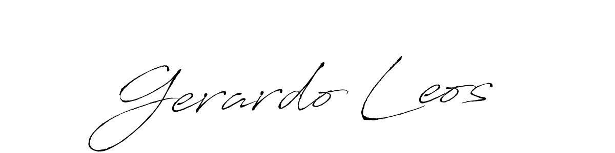 Antro_Vectra is a professional signature style that is perfect for those who want to add a touch of class to their signature. It is also a great choice for those who want to make their signature more unique. Get Gerardo Leos name to fancy signature for free. Gerardo Leos signature style 6 images and pictures png