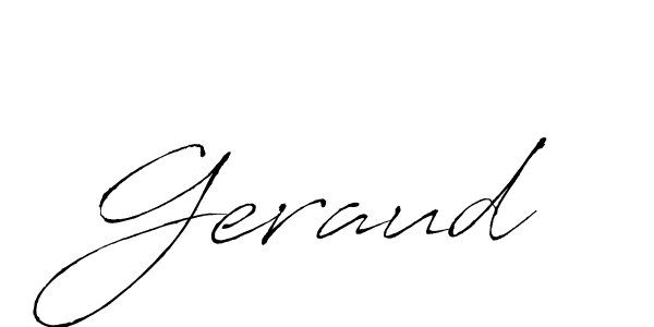 Make a beautiful signature design for name Geraud. With this signature (Antro_Vectra) style, you can create a handwritten signature for free. Geraud signature style 6 images and pictures png