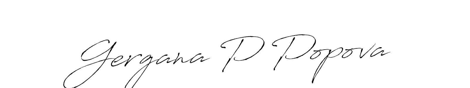 How to Draw Gergana P Popova signature style? Antro_Vectra is a latest design signature styles for name Gergana P Popova. Gergana P Popova signature style 6 images and pictures png