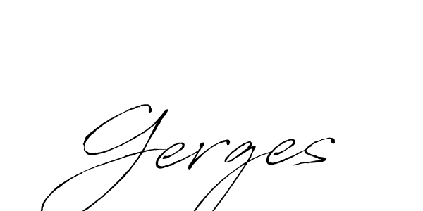 The best way (Antro_Vectra) to make a short signature is to pick only two or three words in your name. The name Gerges include a total of six letters. For converting this name. Gerges signature style 6 images and pictures png