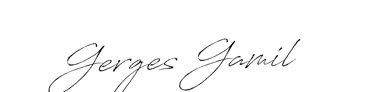 How to make Gerges Gamil signature? Antro_Vectra is a professional autograph style. Create handwritten signature for Gerges Gamil name. Gerges Gamil signature style 6 images and pictures png