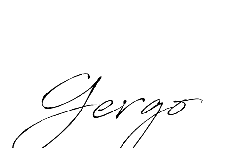 How to make Gergo name signature. Use Antro_Vectra style for creating short signs online. This is the latest handwritten sign. Gergo signature style 6 images and pictures png