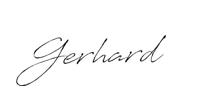 Design your own signature with our free online signature maker. With this signature software, you can create a handwritten (Antro_Vectra) signature for name Gerhard. Gerhard signature style 6 images and pictures png