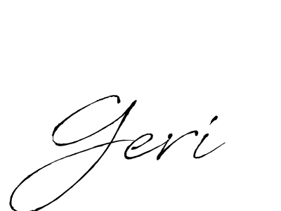 Create a beautiful signature design for name Geri. With this signature (Antro_Vectra) fonts, you can make a handwritten signature for free. Geri signature style 6 images and pictures png
