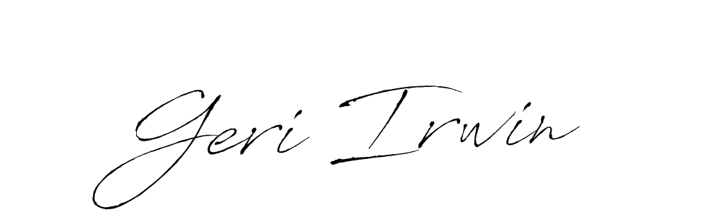 Use a signature maker to create a handwritten signature online. With this signature software, you can design (Antro_Vectra) your own signature for name Geri Irwin. Geri Irwin signature style 6 images and pictures png