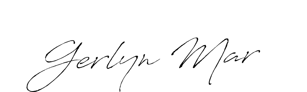 You should practise on your own different ways (Antro_Vectra) to write your name (Gerlyn Mar) in signature. don't let someone else do it for you. Gerlyn Mar signature style 6 images and pictures png