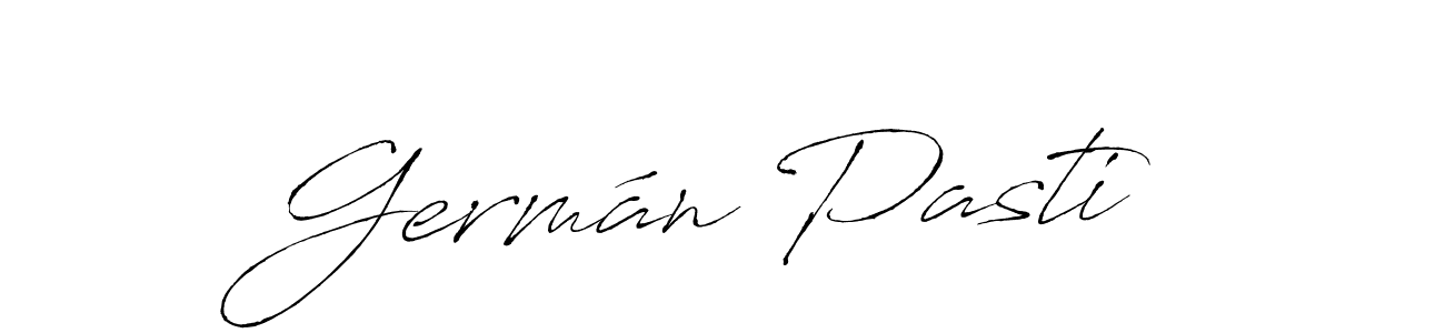 How to make Germán Pasti signature? Antro_Vectra is a professional autograph style. Create handwritten signature for Germán Pasti name. Germán Pasti signature style 6 images and pictures png