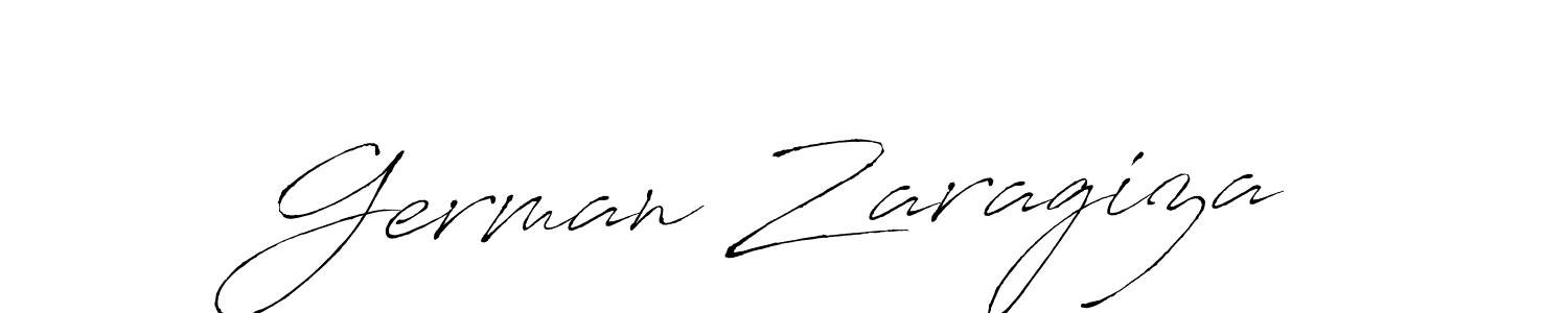 Make a beautiful signature design for name German Zaragiza. With this signature (Antro_Vectra) style, you can create a handwritten signature for free. German Zaragiza signature style 6 images and pictures png