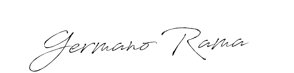 How to make Germano Rama signature? Antro_Vectra is a professional autograph style. Create handwritten signature for Germano Rama name. Germano Rama signature style 6 images and pictures png