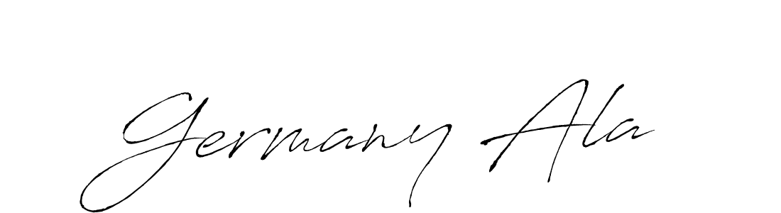 Create a beautiful signature design for name Germany Ala. With this signature (Antro_Vectra) fonts, you can make a handwritten signature for free. Germany Ala signature style 6 images and pictures png