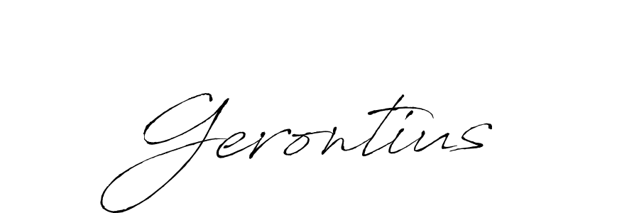 Create a beautiful signature design for name Gerontius. With this signature (Antro_Vectra) fonts, you can make a handwritten signature for free. Gerontius signature style 6 images and pictures png