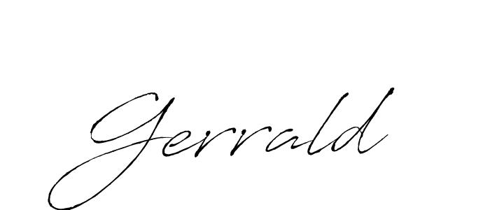 How to make Gerrald name signature. Use Antro_Vectra style for creating short signs online. This is the latest handwritten sign. Gerrald signature style 6 images and pictures png