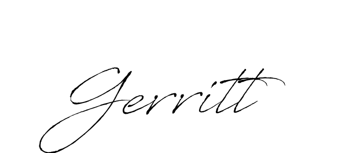 Make a beautiful signature design for name Gerritt. With this signature (Antro_Vectra) style, you can create a handwritten signature for free. Gerritt signature style 6 images and pictures png