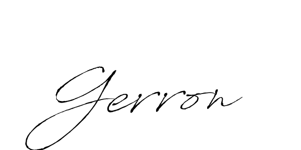 Make a beautiful signature design for name Gerron. Use this online signature maker to create a handwritten signature for free. Gerron signature style 6 images and pictures png