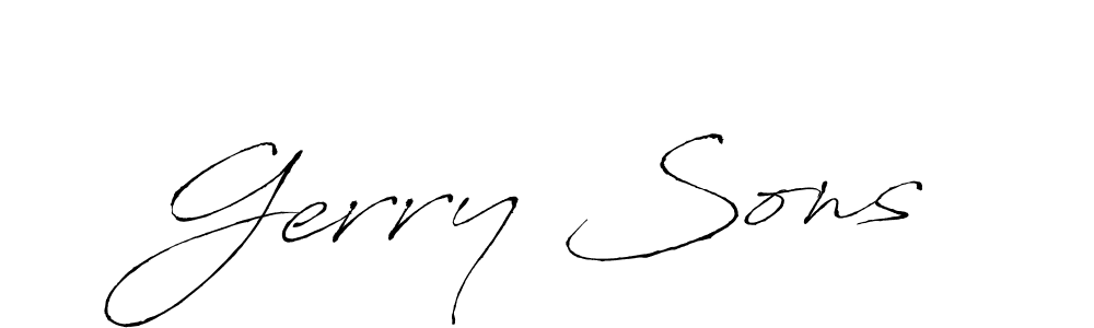 It looks lik you need a new signature style for name Gerry Sons. Design unique handwritten (Antro_Vectra) signature with our free signature maker in just a few clicks. Gerry Sons signature style 6 images and pictures png