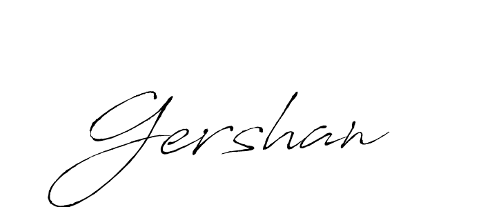 Create a beautiful signature design for name Gershan. With this signature (Antro_Vectra) fonts, you can make a handwritten signature for free. Gershan signature style 6 images and pictures png