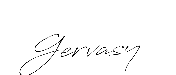 Gervasy stylish signature style. Best Handwritten Sign (Antro_Vectra) for my name. Handwritten Signature Collection Ideas for my name Gervasy. Gervasy signature style 6 images and pictures png
