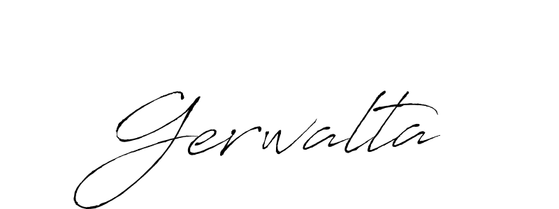 Make a beautiful signature design for name Gerwalta. With this signature (Antro_Vectra) style, you can create a handwritten signature for free. Gerwalta signature style 6 images and pictures png