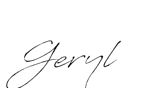 Antro_Vectra is a professional signature style that is perfect for those who want to add a touch of class to their signature. It is also a great choice for those who want to make their signature more unique. Get Geryl name to fancy signature for free. Geryl signature style 6 images and pictures png